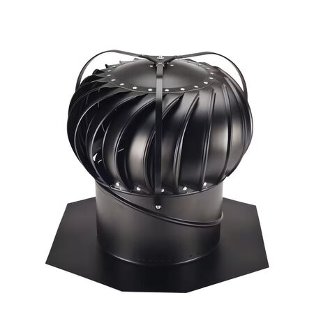 Vent Turbine Alum Blk 12"