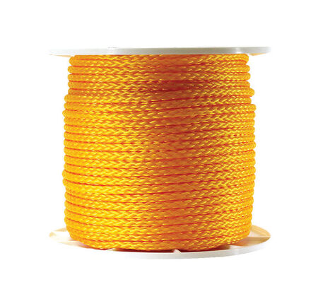 Wellington 3/8 in. Dia. x 500 ft. L Diamond Braided Poly Rope Yellow - Sold by the foot