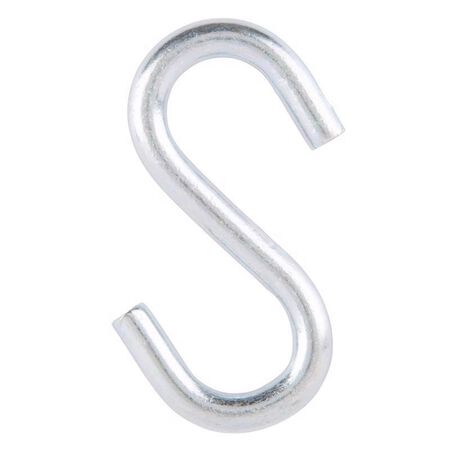 Ace Medium Zinc-Plated Silver Steel 3 in. L S-Hook 230 lb 2 pk