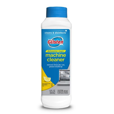 Glisten Dishwasher Magic Lemon Scent Cleaner and Disinfectant 12 oz 1 pk