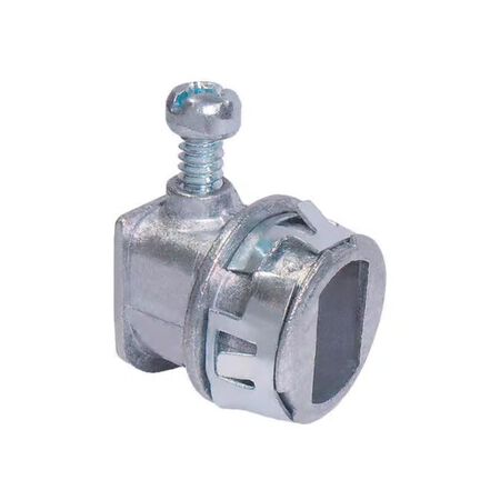 Sigma Engineered Solutions Snap Lock 3/8 in. D Die-Cast Zinc Flex Connector For AC and MC 25 Pack