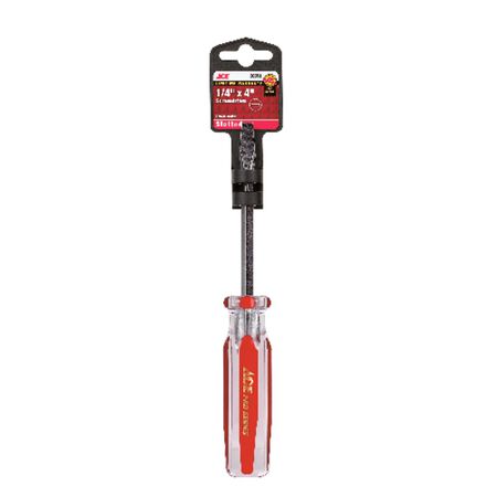 Ace 1/4 in. X 4 in. L Slotted Screwdriver 1 pc