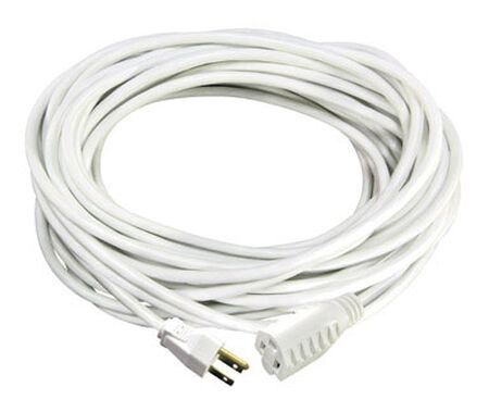 Ace Indoor and Outdoor Extension Cord 16/3 SJTW 100 ft. L White