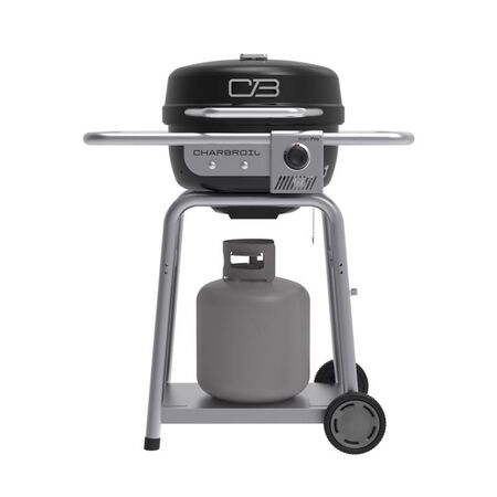 Charbroil Bistro Pro 1 Burner Charcoal/Liquid Propane Grill Black/Silver