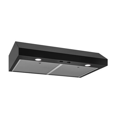 Broan NuTone Broan-NuTone 30-in. Under Cabinet Range Hood, ENERGY STAR, 350 Max Blower CFM, Black