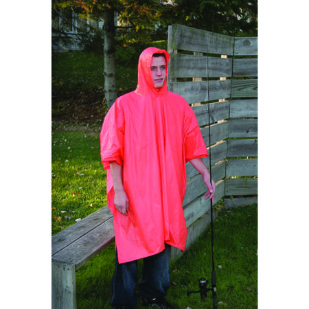 Boulder Creek Orange Vinyl Rain Poncho