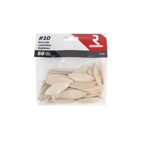 Richelieu Flat Wood Plate Joining Biscuits 2.25 in. L 50 Pack Natural