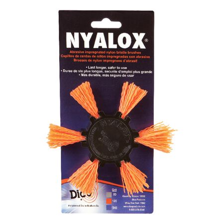 Dico Nyalox 4 in. D X 1/4 in. Aluminum Oxide Wheel Brush Mandrel Mounted Flap Brush 120 Grit 1 pc