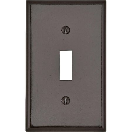 Leviton Brown 1 gang Thermoset Plastic Toggle Wall Plate 1 pk