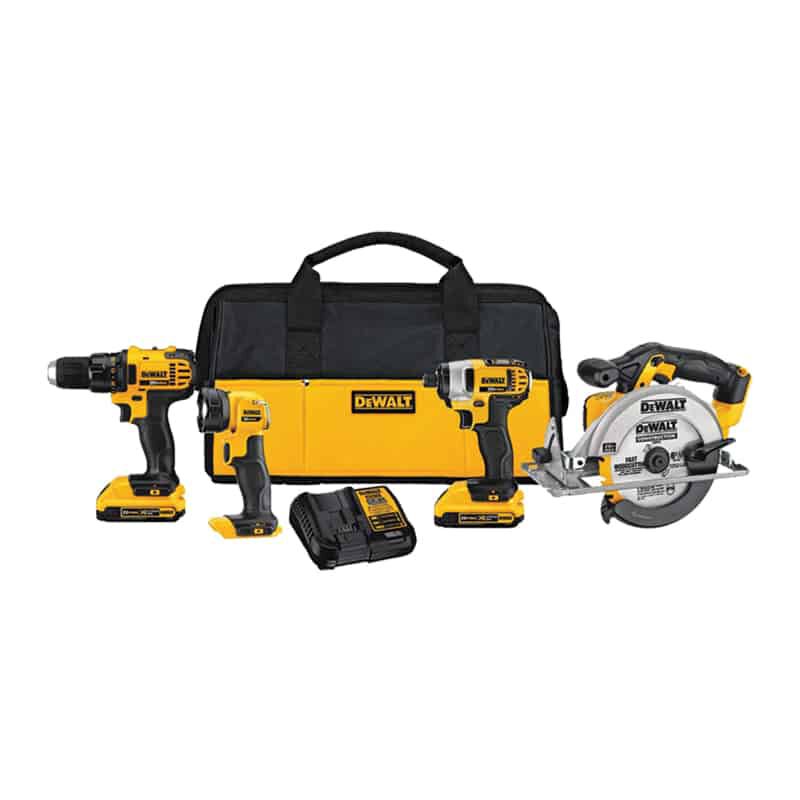 Dewalt 20v Max Lithium Ion Cordless 4 Tool Combo Kit With Two 2 0 Ah Batteries Charger And Bag Stine Home Yard The Family You Can Build Around