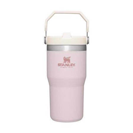 Stanley The IceFlow 20 oz Rose Quartz BPA Free Double-wall Vacuum Insulated Straw Tumbler