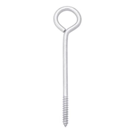 Hampton 3/8 in. X 8 in. L Zinc-Plated Steel Lag Thread Eyebolt