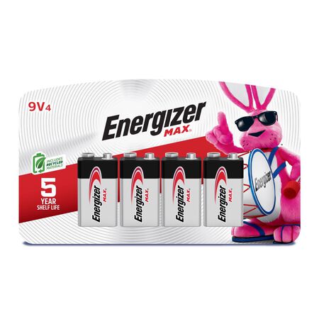 Energizer Max Premium 9-Volt Alkaline Batteries 4 pk Carded