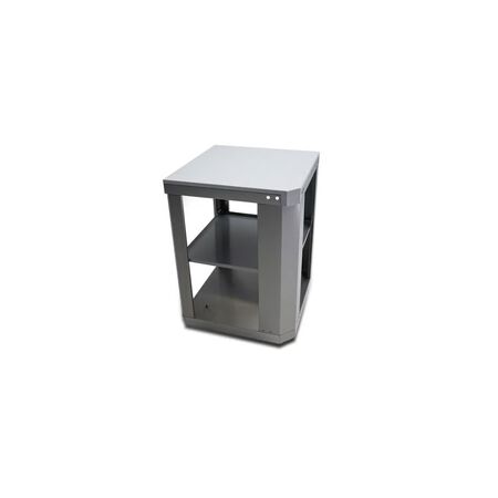 Mont Alpi Grill Side Table Stainless Steel 35 in. H x 25 in. W x 25 in. L