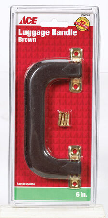 Ace Brown Brass Luggage Handle 6 in. 1 pk