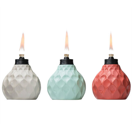 Tiki Assorted Glass 6 in. Seaside Escape Tabletop Torch 1 pc