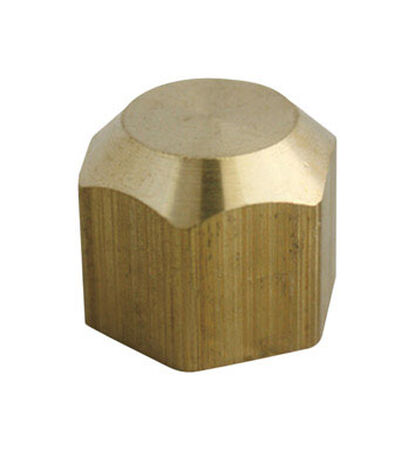 Ace 3/8 in. Dia. Flare To Cap Yellow Brass Cap