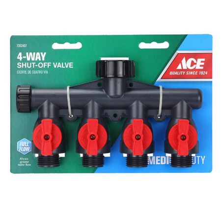 Ace Plastic Threaded Male Garden Hose Manifold