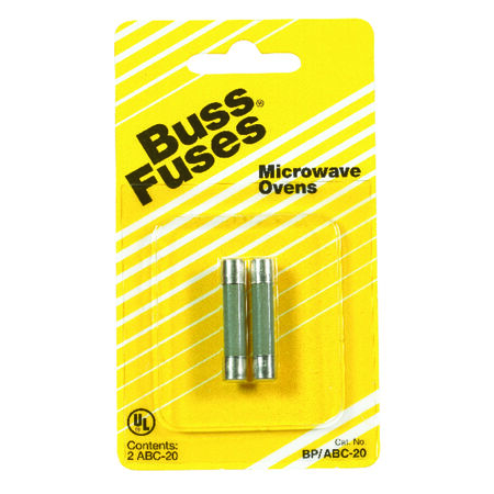 Bussmann 20 amps Fast Acting Microwave Fuse 2 pk