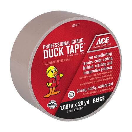 Ace 1.88 in. W X 20 yd L Beige Solid Duct Tape