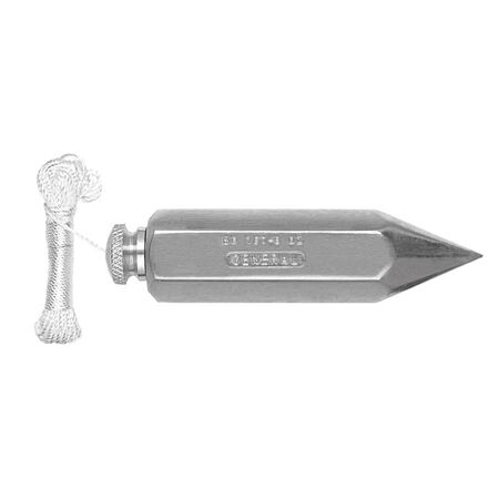 General 12 oz Steel Plumb Bob 4.5 in. L 1 pc