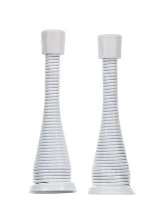 Ace 3 in. W Metal White Spring Broad Base Door Stop Mounts to door and wall 1/8 in.