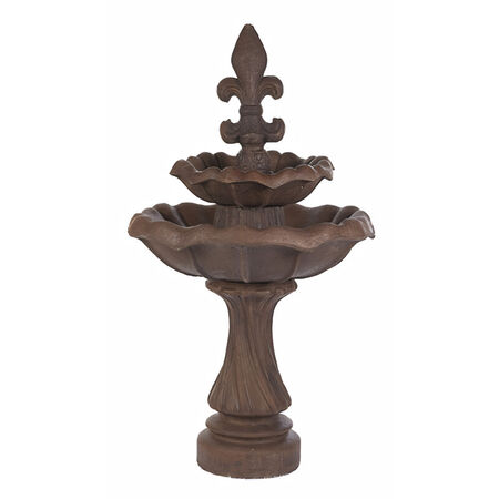 Double Tulip Fleur de Lis Fountain Java
