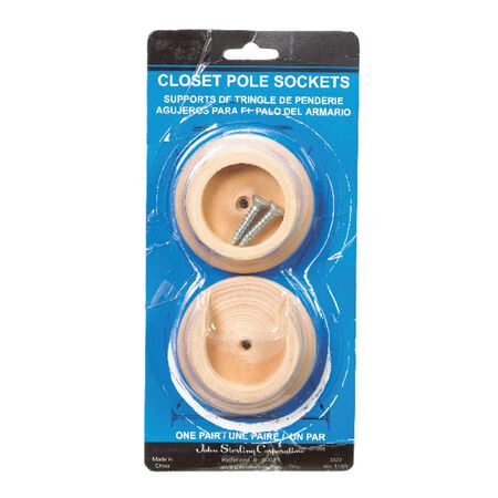 John Sterling Pro 1-3/8 in. L X 1-3/8 in. D Brass Steel Rod Socket John Sterling Pro 1-3/8 in. L X 1-3/8 in. D Brass Steel Rod Socket
