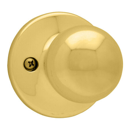 Kwikset Polo Polished Brass Dummy Knob Right or Left Handed