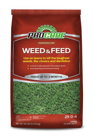 Pro Care Weed and Feed 39 lb 15M (Red)