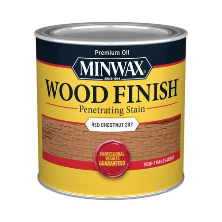 Minwax Wood Finish Semi-Transparent Red Chestnut Oil-Based Penetrating Wood Stain 1/2 pt