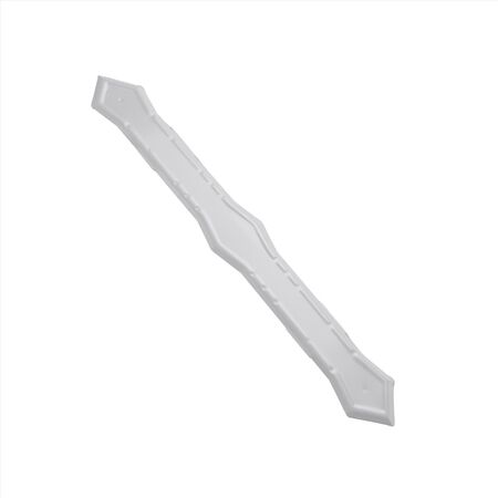 Amerimax 0.25 in. H X 2 in. W X 13.5 in. L White Aluminum K Downspout Strap