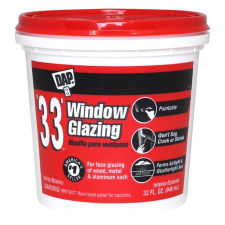 DAP White Glazing Compound 1 qt