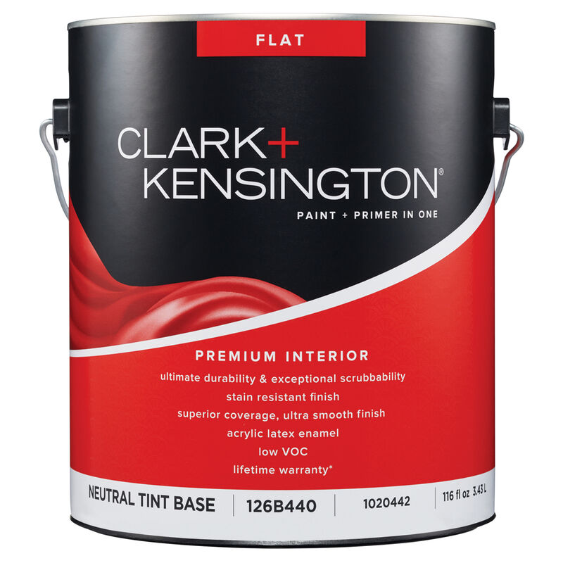 Clark+Kensington Flat Tint Base Neutral Base Acrylic Latex Paint