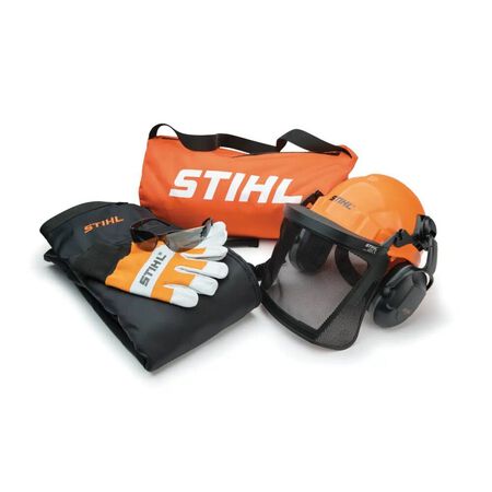 Stihl PPE Kit with Helmet, Chaps, Work Gloves, Glasses & Duffel Bag