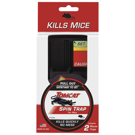 Tomcat Spin Trap Small Covered Animal Trap For Mice 2 pk