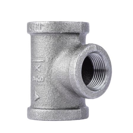 STZ Industries 1 in. FIP each X 1 in. D FIP 3/4 in. D FIP Black Malleable Iron Reducing Tee