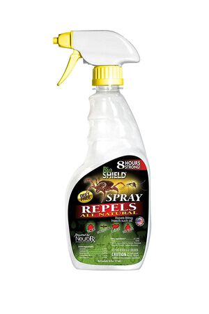BIO SHIELD by Portland Outdoors All Natural DEET-Free 8-Hour Tick, Flea, Bed Bugs and Mosquito Repellent, 16oz Pump Spray