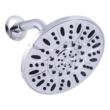 OakBrook Chrome PVC 3 settings Wallmount Showerhead 1.8 gpm