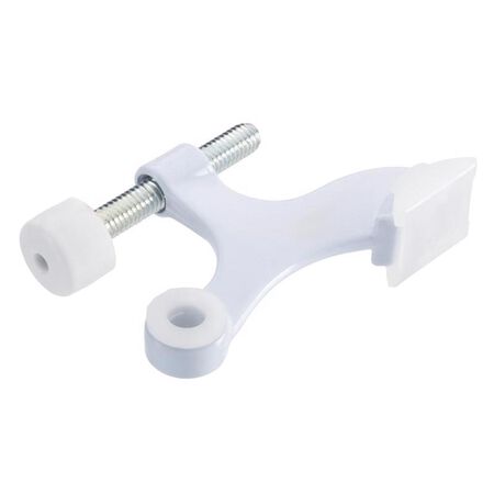 Ace Metal White Hinge Pin Door Stop Mounts to door 0 in.