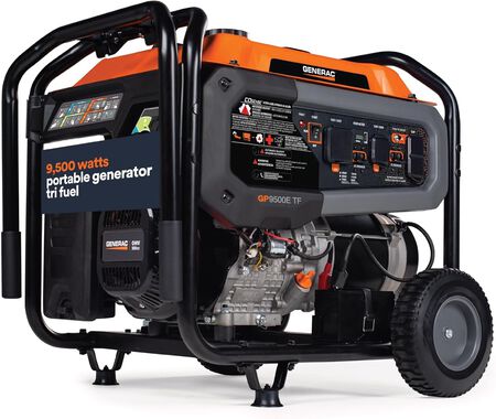 Generac Gp Series 12,500 Watt Tri-Fuel 49-State Portable Generator With Cosense