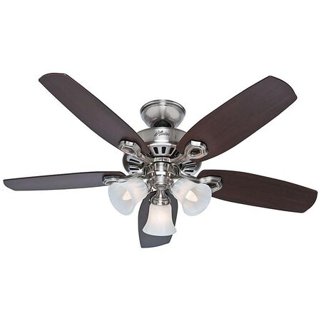 Hunter 42" Indoor Brushed Nickel Ceiling Fan with Light Kit