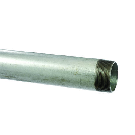 Merfish 1-1/4 in. Dia. x 10 ft. L Gray Galvanized Steel Pipe
