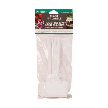Panacea 6 in. H X 2.25 inch ft. W White Plastic Plant Label