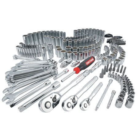 Craftsman 1/4, 3/8 and 1/2 in. drive S Metric and SAE 6 and 12 Point Mechanic's Tool Set 308 pc