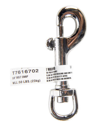 Campbell Chain Nickel Plated Bolt Snap 3/8 in. Dia. x 2-11/16 in. L 50 lb.