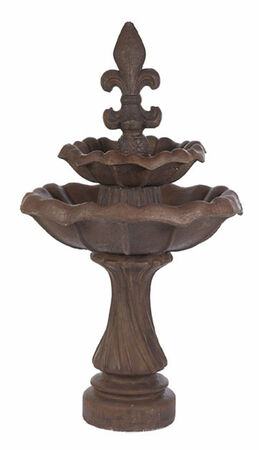 Double Tulip Fleur de Lis Fountain Java