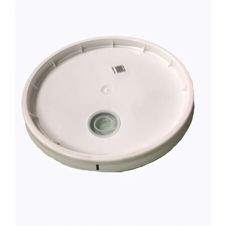Lid Plastic W/Plg 5 Gal White