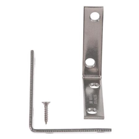 Ace 2-1/2 in. H X 3.75 in. W X 2-1/2 in. D Stainless Steel Inside L Corner Brace