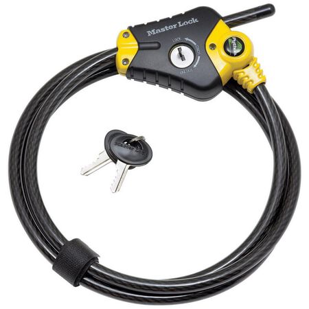 Master Lock Python 3/8 in. D X 72 in. L Vinyl Coated Steel Locking Cable